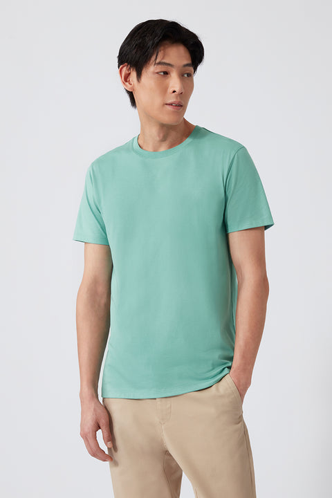 Super Soft Crew Neck T-Shirt | Green 165112