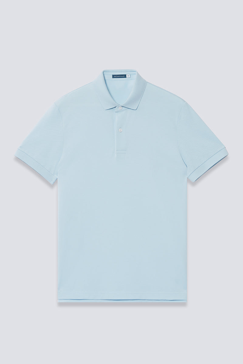 VISDRY™ Pique Polo | Light Blue BLE237