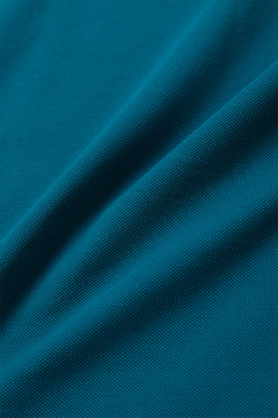 VISDRY™ Pique Tipped Polo | Teal TQE060