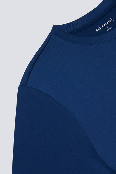 Regal Crew Neck T-Shirt | Blue NYE073