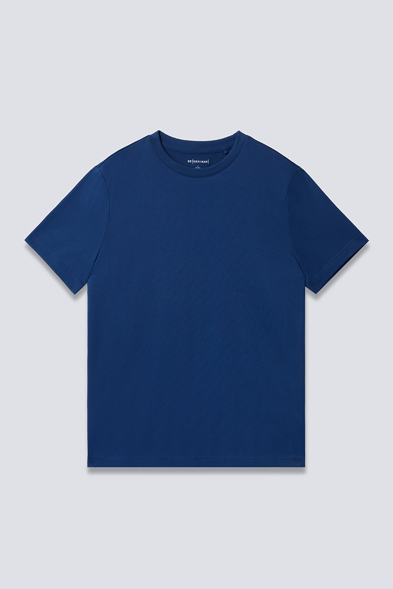 Regal Crew Neck T-Shirt | Blue NYE073