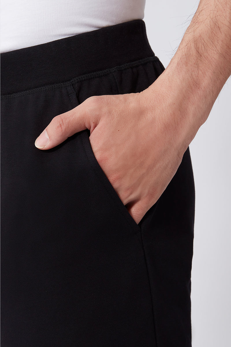 Regal Double-Knit Sweat Shorts | Black BKFD01