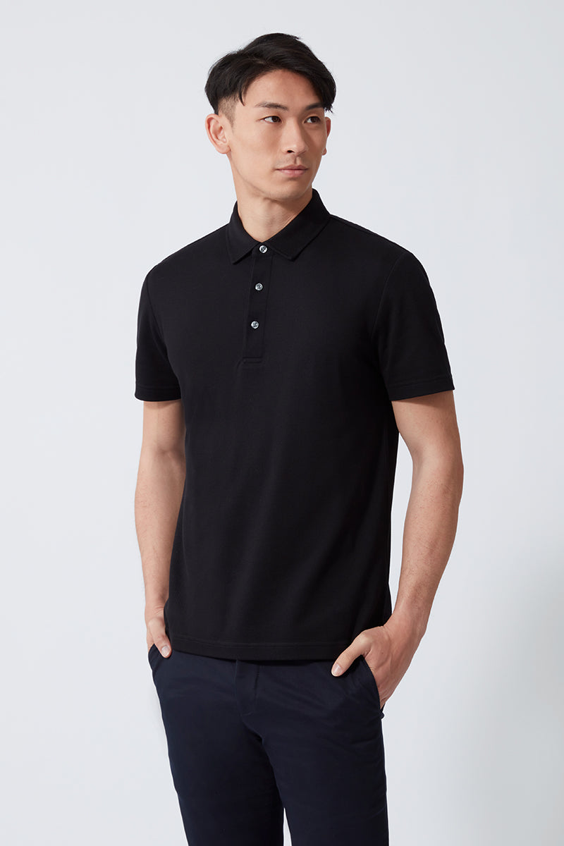 Regal 珠地 Polo | 黑色 BKFD01