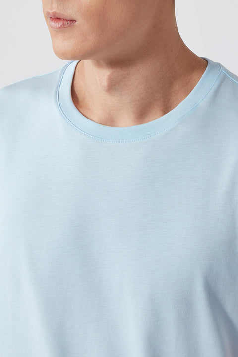 Super Soft Crew Neck T-Shirt | Light Blue BLE237