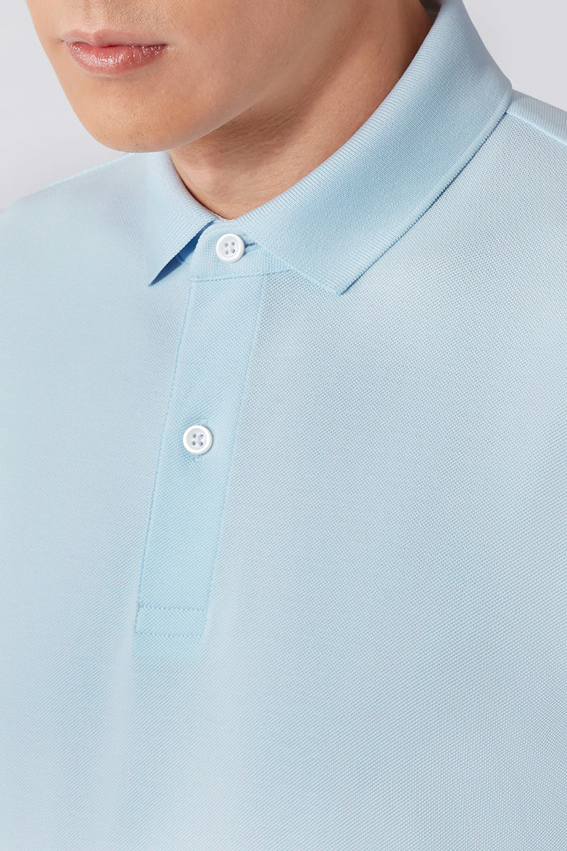 VISDRY™ 珠地Polo | 淺藍 BLE237
