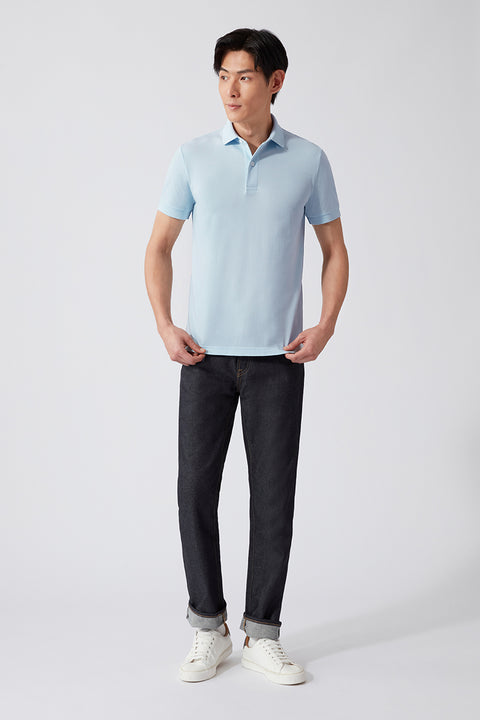 VISDRY™ Pique Polo | Light Blue BLE237