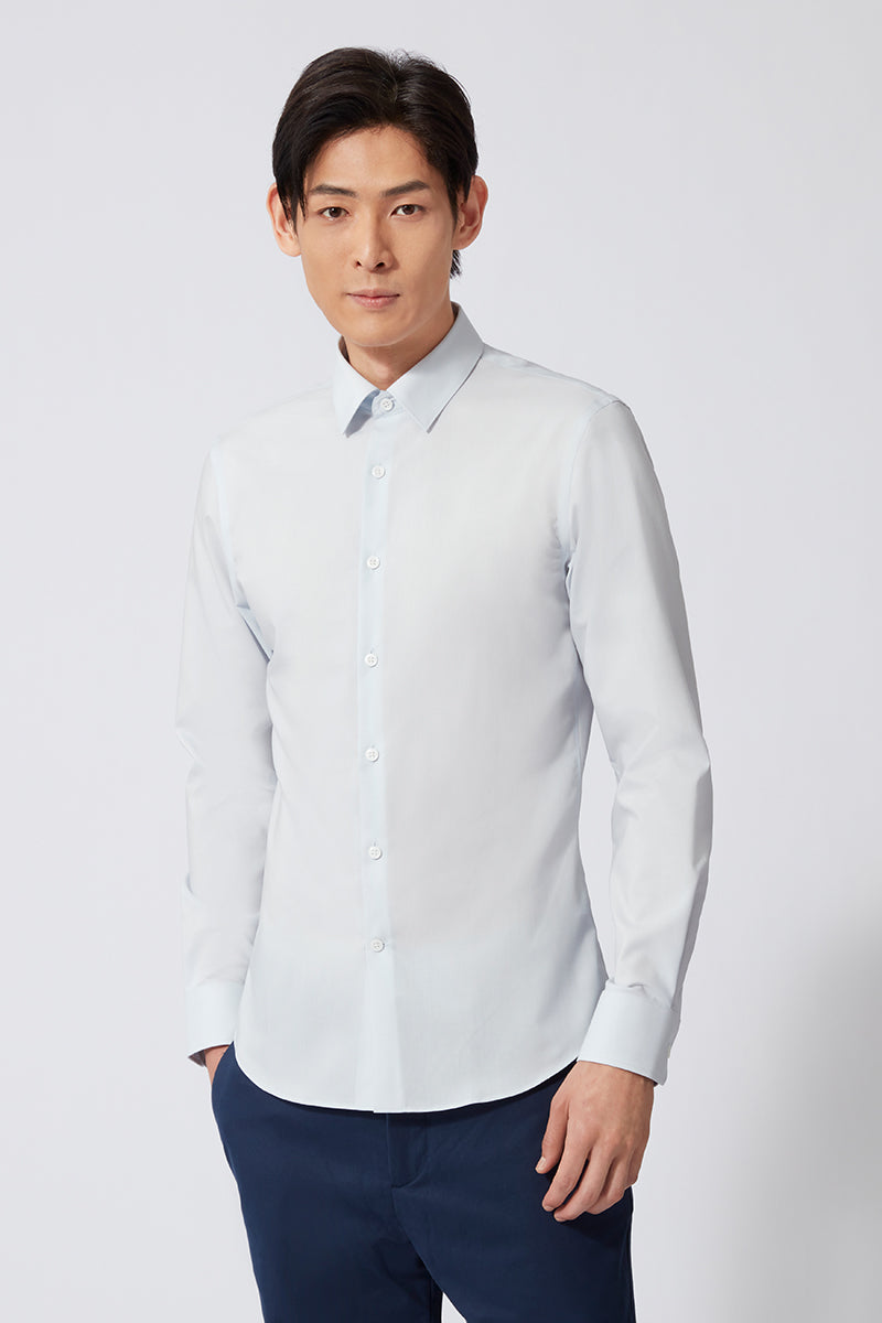 Poplin Smart Shirt | Light Blue 7752PZ