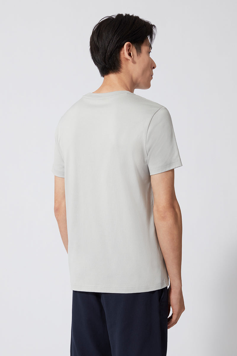 Regal Crew Neck T-Shirt | Light Grey GYE008