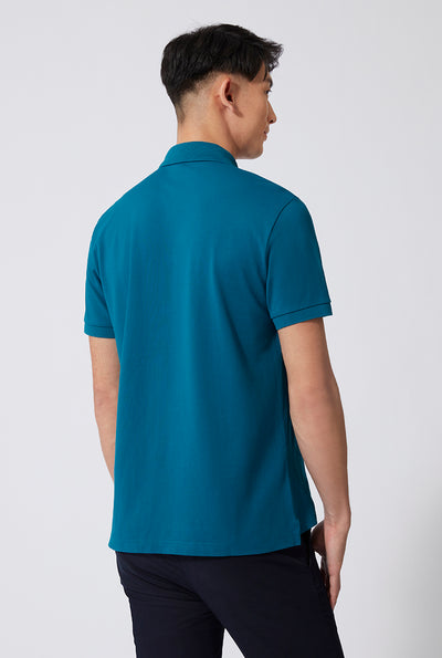 VISDRY™ Pique Polo | Teal TQE060