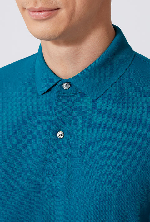 VISDRY™ Pique Polo | Teal TQE060