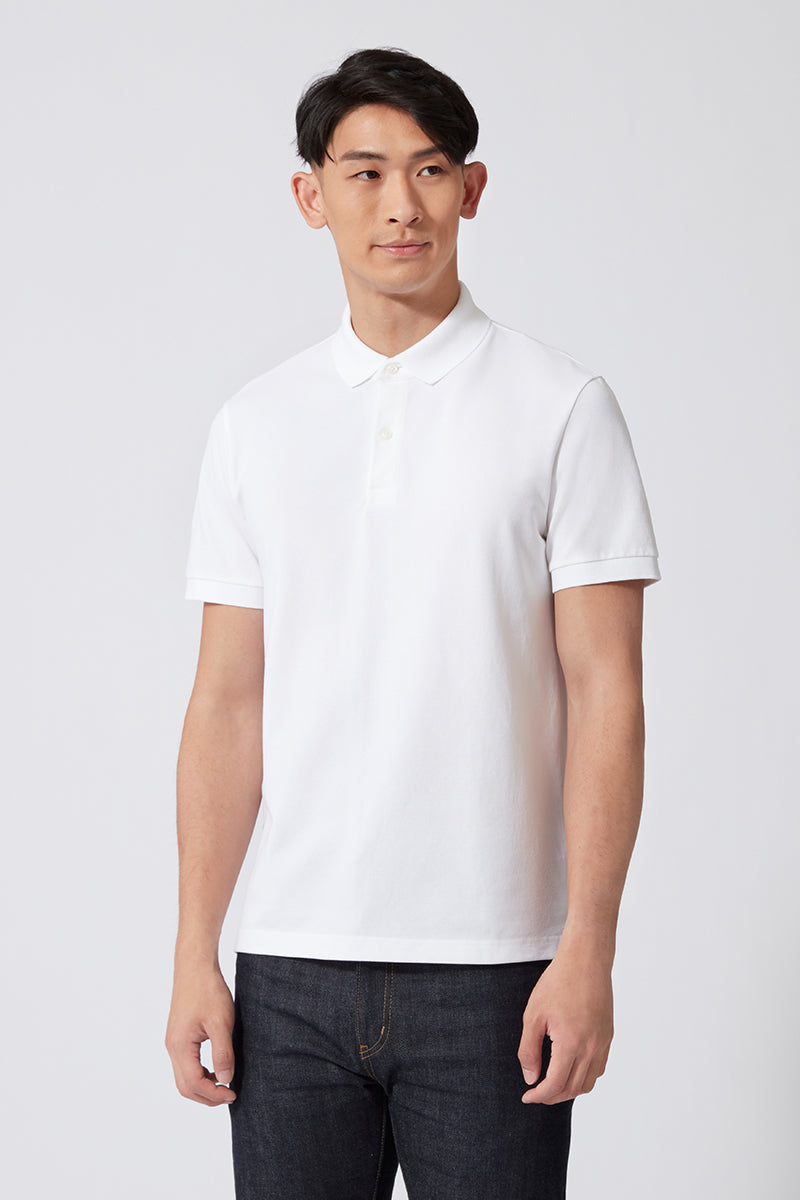 VISDRY™ 珠地Polo | 白 WH001Z