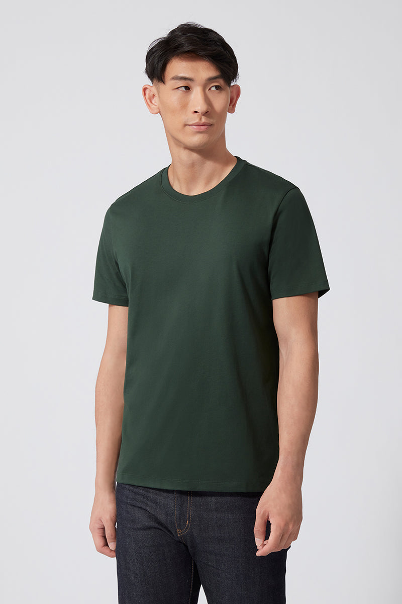 Super Soft Crew Neck T-Shirt | Green GNE455