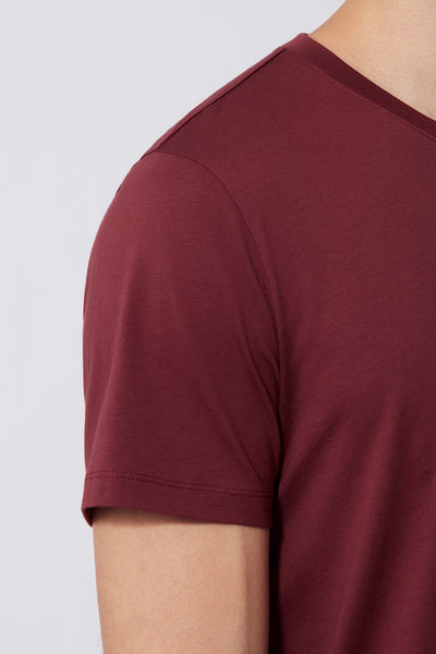 Super Soft Crew Neck T-Shirt | Burgundy BRE112
