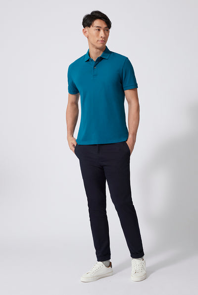 VISDRY™ Pique Polo | Teal TQE060