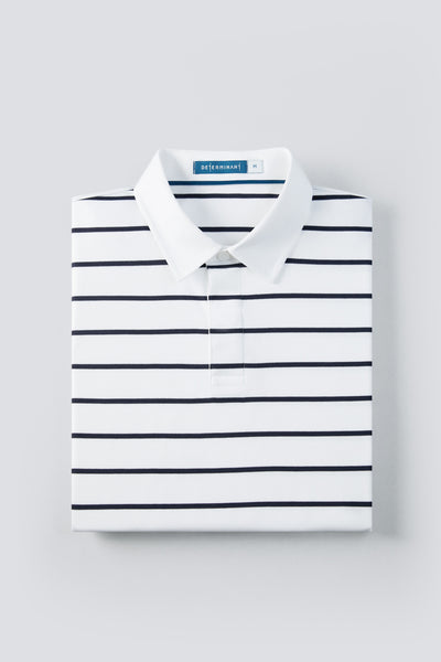 Regal Interlock Long Sleeve Rugby Shirt | White Multi-Stripes P05Z01