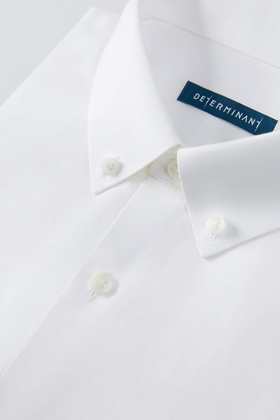 VISDRY™ Twill Button-Down Smart Shirt | White WH001Z