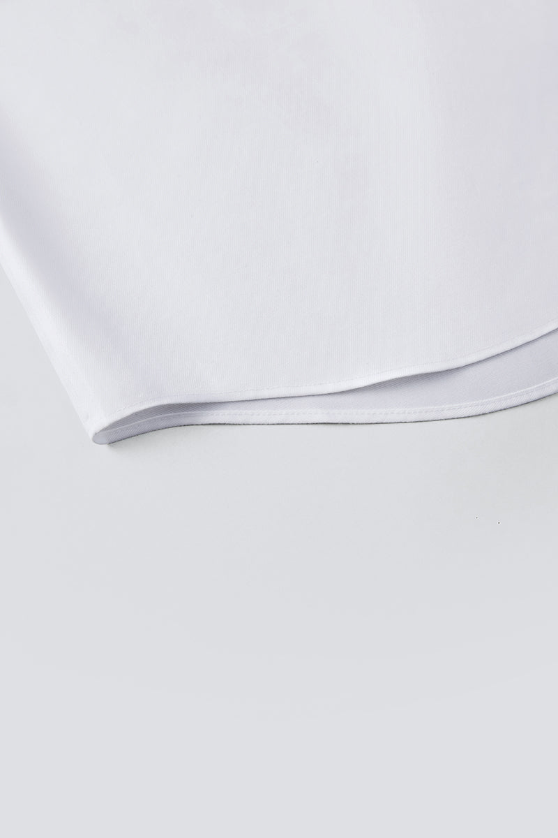 VISDRY™ Twill Button-Down Smart Shirt | White WH001Z