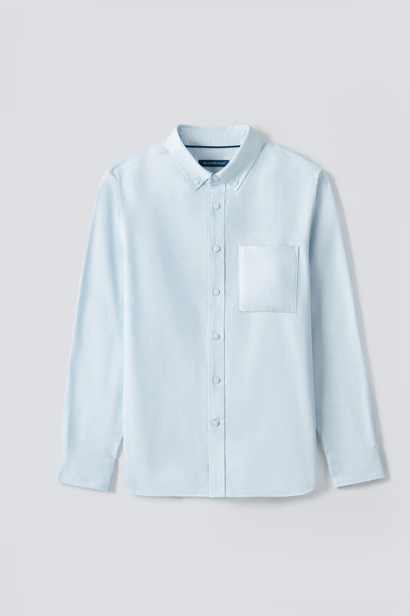Oxford Button-Down Casual Shirt | Light Blue 9020NZ