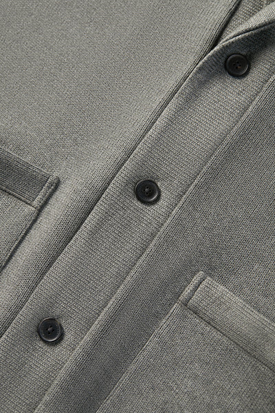 Regal Shawl Collar Cardigan | Dark Grey BC5060