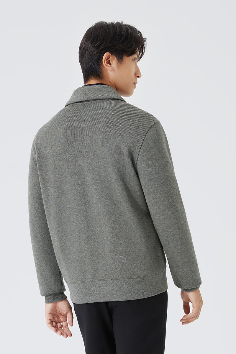 Regal Shawl Collar Cardigan | Dark Grey BC5060