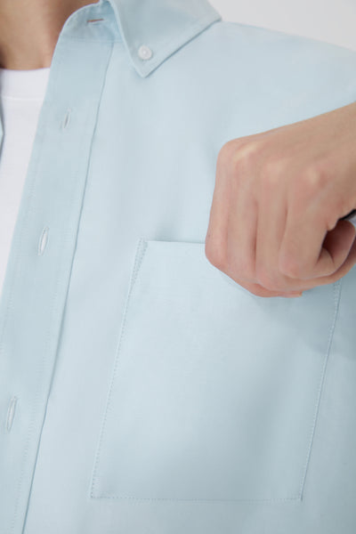 Oxford Button-Down Casual Shirt | Light Blue 9020NZ
