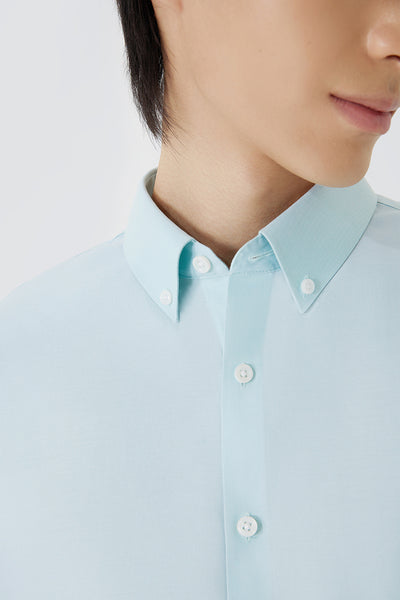 VISDRY™ Twill Button-Down Smart Shirt | Mint 7560NZ