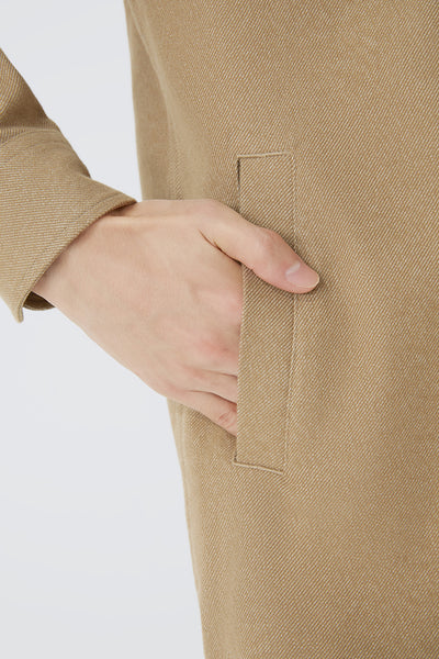 Flannel Shirt Jacket | Khaki 5773NZ