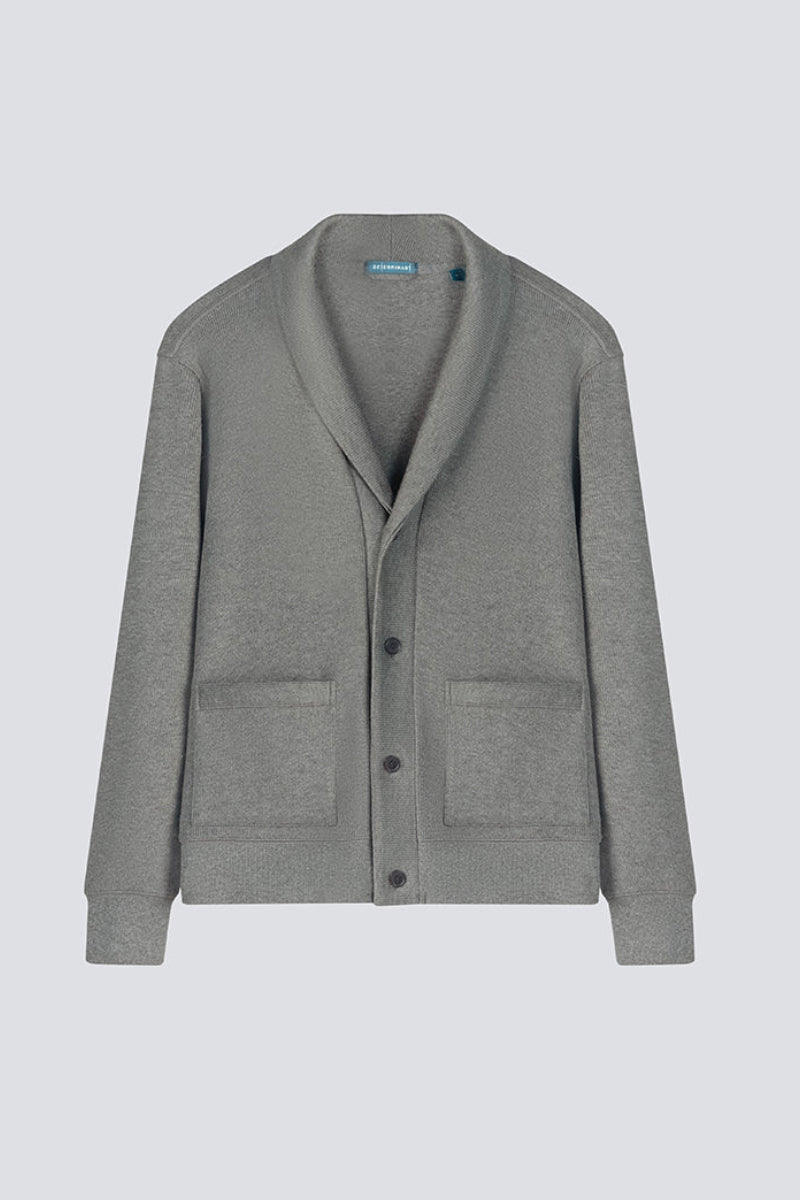 Regal Shawl Collar Cardigan | Dark Grey BC5060