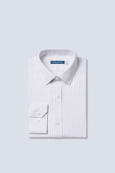 Wrinkle-Free Pinpoint Oxford Dress Shirt | Blue Check 8900DK