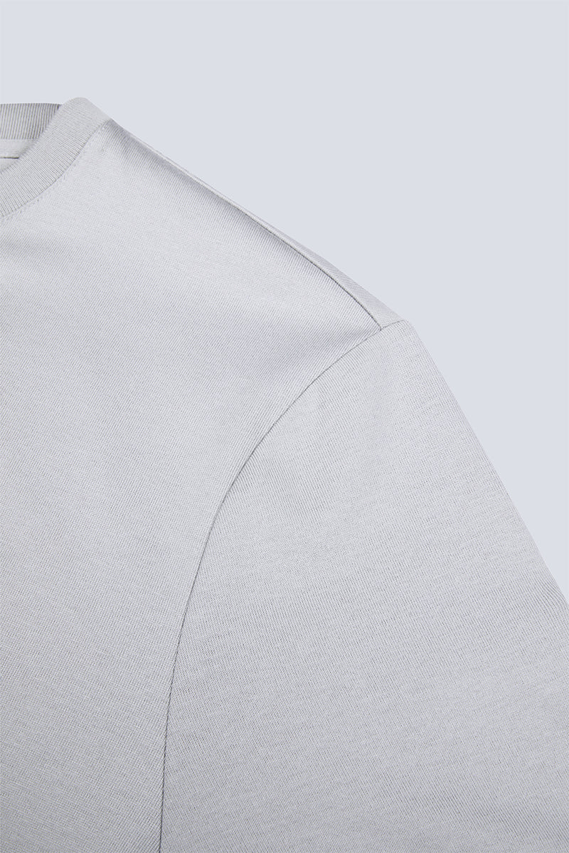 Regal Crew Neck Pocket T-Shirt | Light Grey GYE008