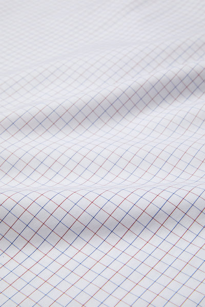 Wrinkle-Free Pinpoint Oxford Dress Shirt | Blue Check 8900DK