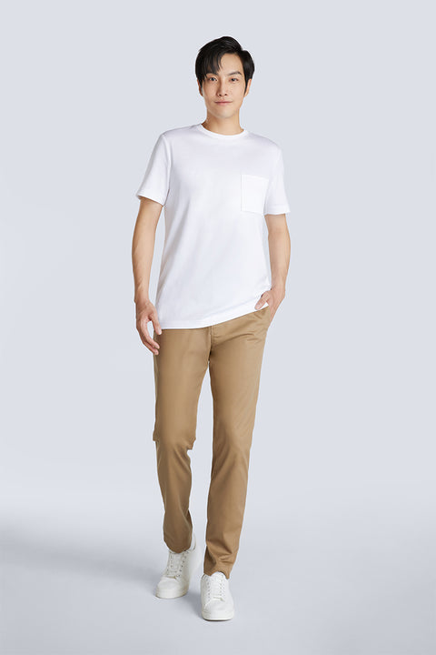 Regal Crew Neck Pocket T-Shirt | White WH001Z