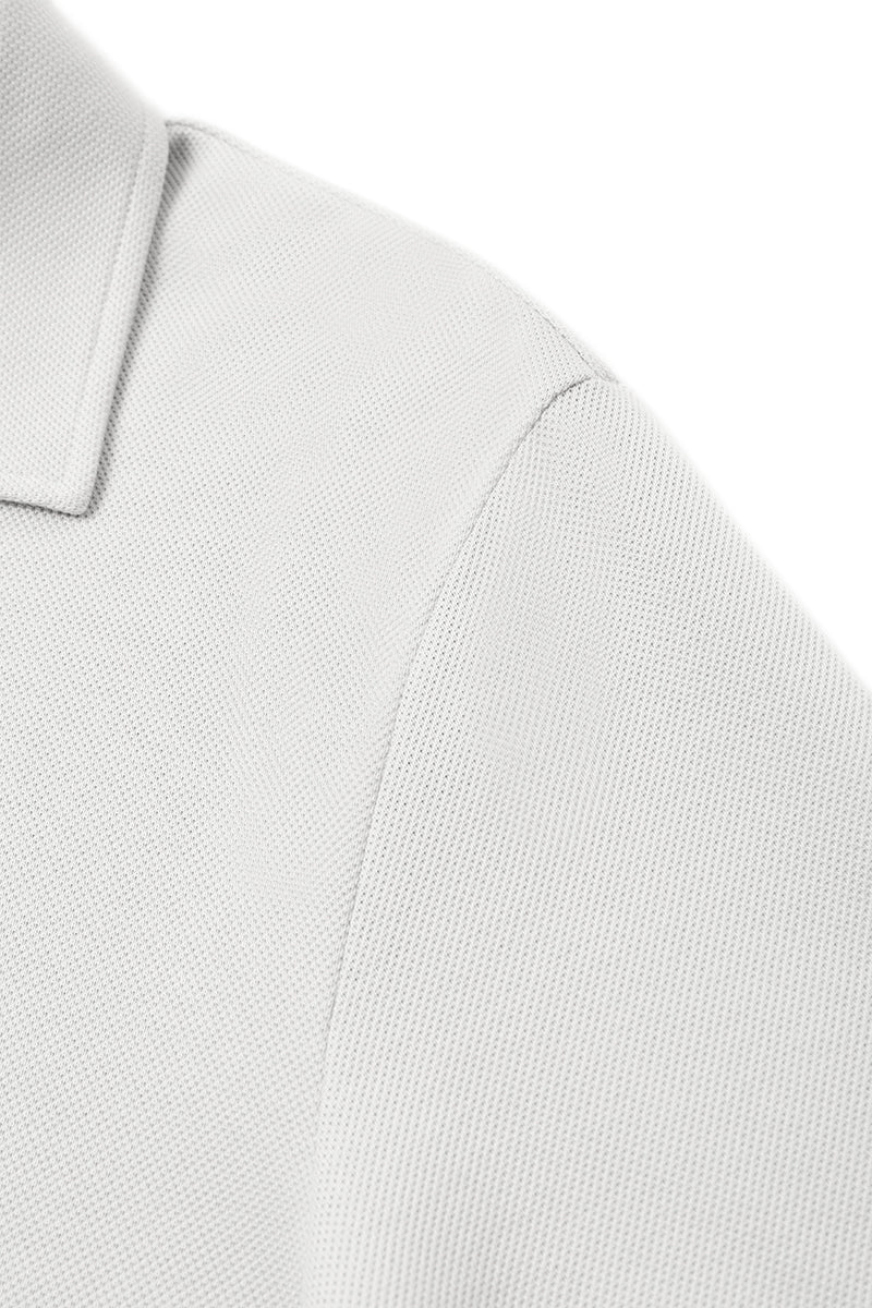 Regal Pique Buttonless Polo | Light Grey GYE008