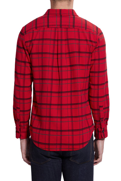 Flannel Casual Shirt | Red Check 16566N