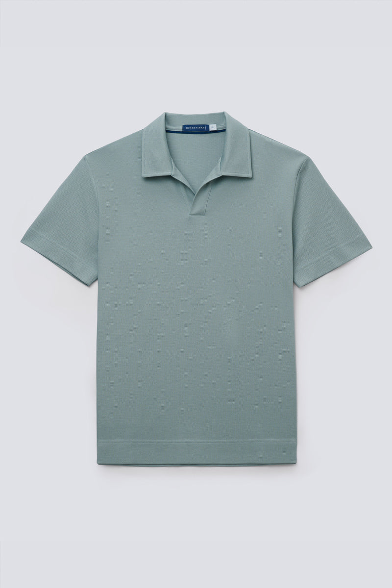Regal Pique Buttonless Polo | Green GYE111