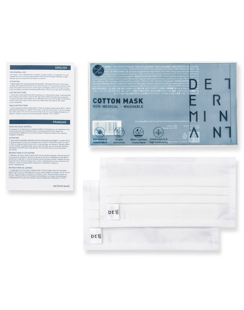 DET30™ PLUS Reusable Mask | White