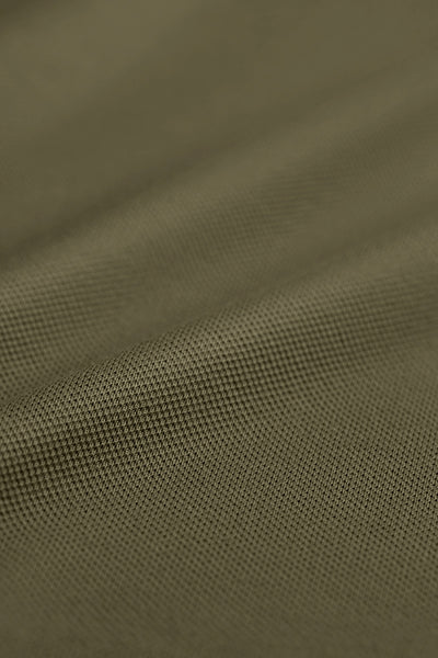 VISDRY™ Pique Long Sleeve Polo | Olive GNE474
