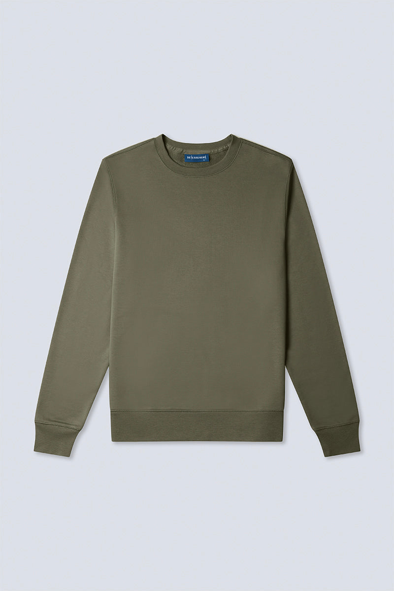 French Terry Sweatshirt | Olive GNE474