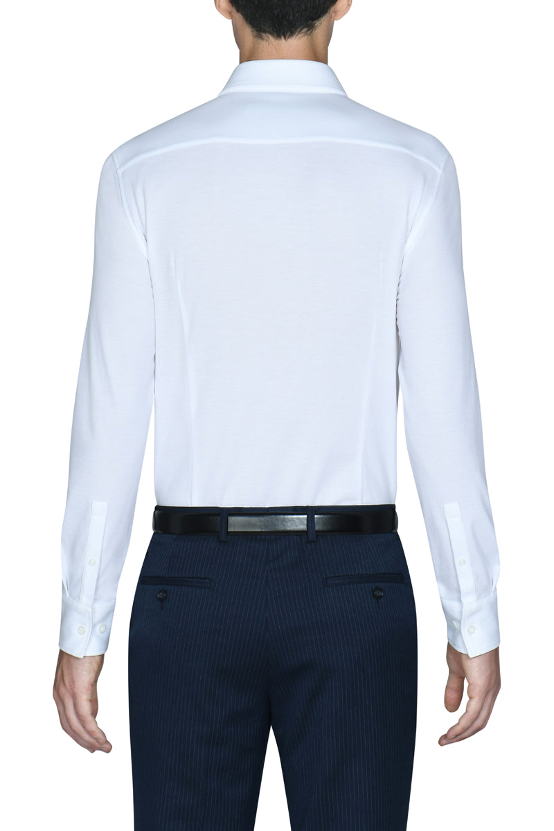 Knit Smart Shirt | White WH001Z
