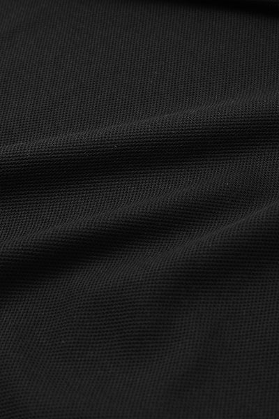 Regal Pique Buttonless Polo | Black BKFD01