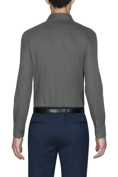 Knit Smart Shirt | Dark Grey GYE149