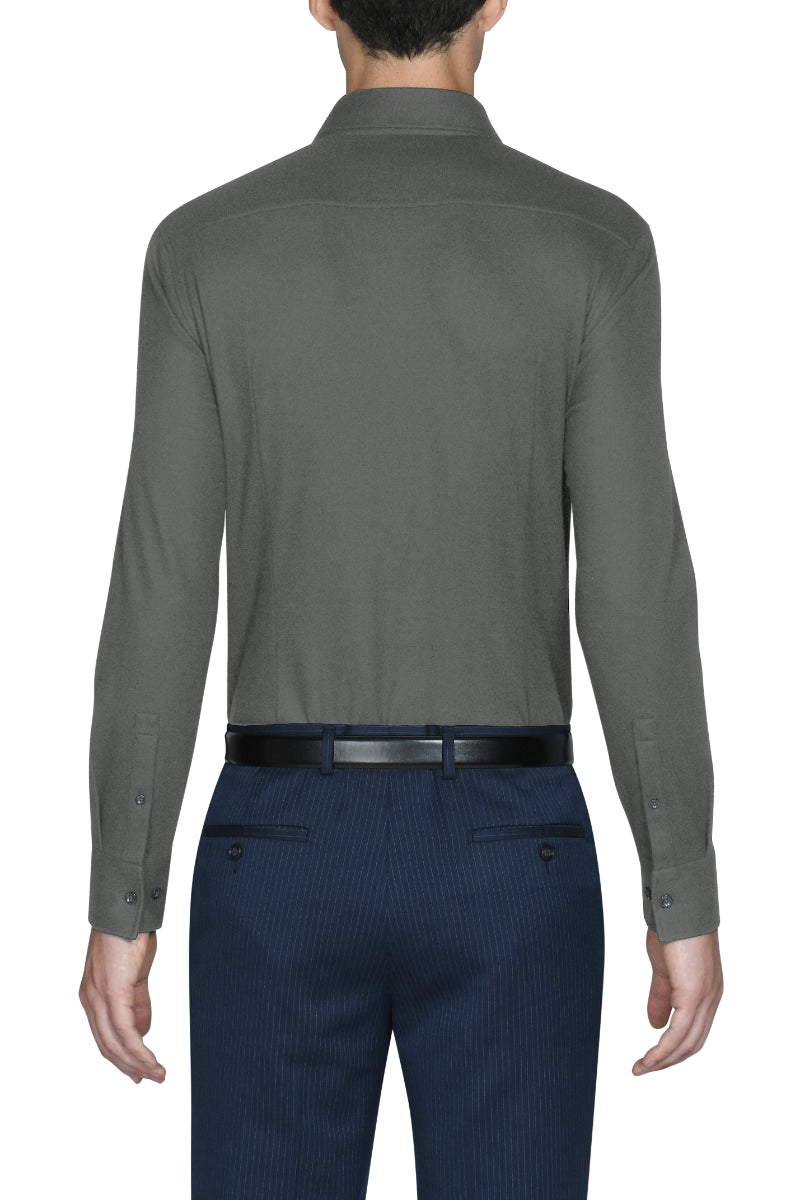 Knit Smart Shirt | Dark Grey GYE149